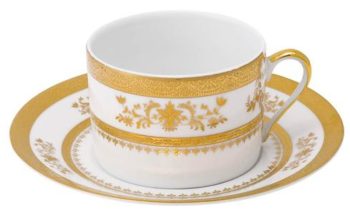 Deshoulieres Orsay White Breakfast Saucer