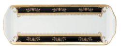 Deshoulieres Orsay Black Rectangular Cake Platter