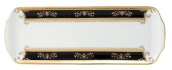 Deshoulieres Orsay Black Rectangular Cake Platter