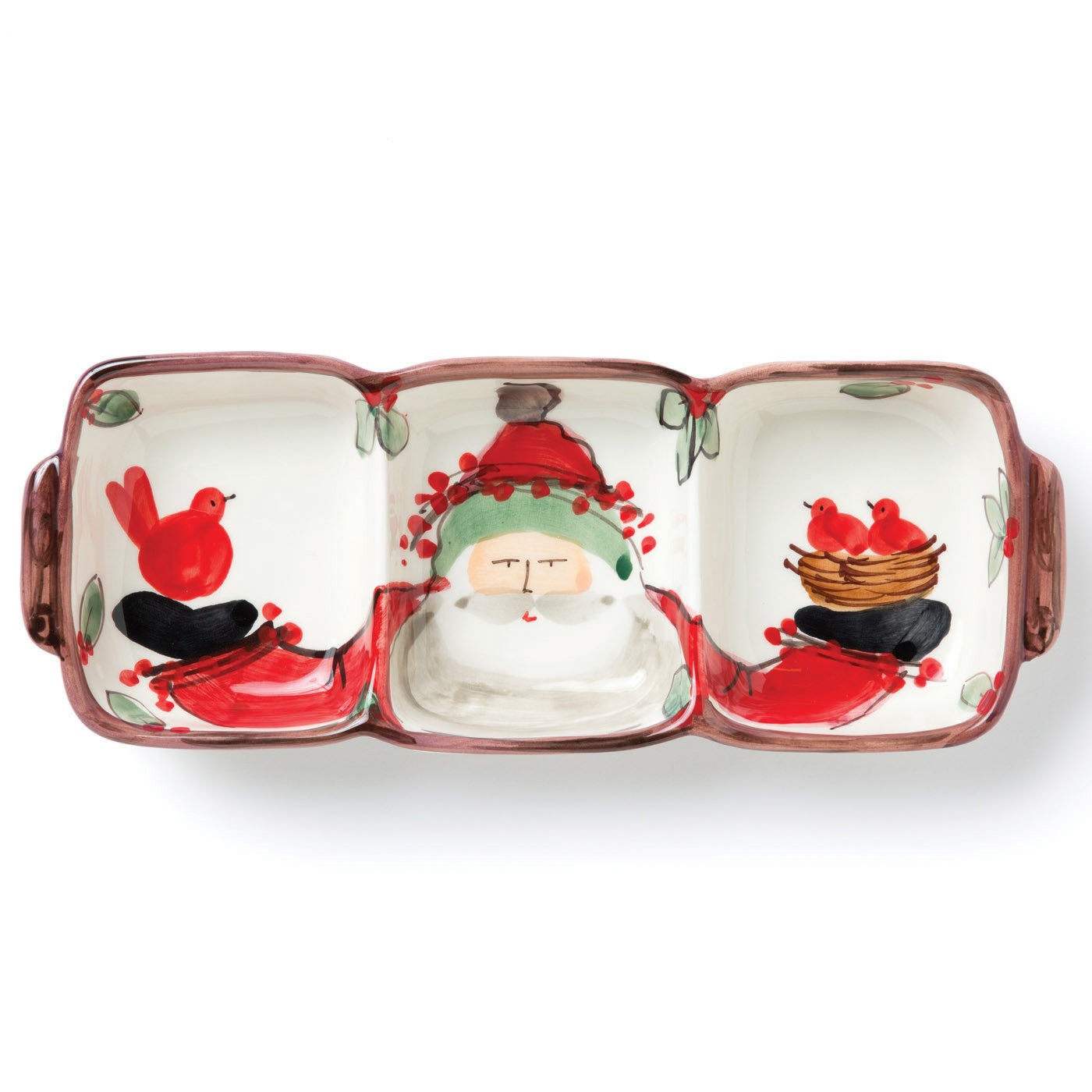 Vietri Old St. Nick Three-Part Server - Image 2