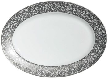 Raynaud Salamanque Platinum Oval Platter 16.5" L