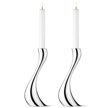 Georg Jensen Cobra Large Candleholders - Pair