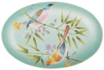 Raynaud Paradis Turquoise Pickle Dish L 9.25" W 6.25"