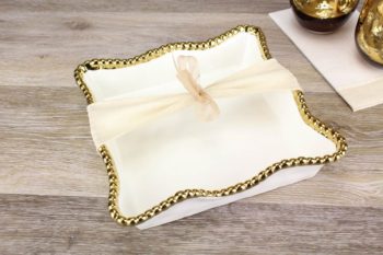 Pampa Bay Golden Salerno Cocktail Napkin Holder 7"SQ