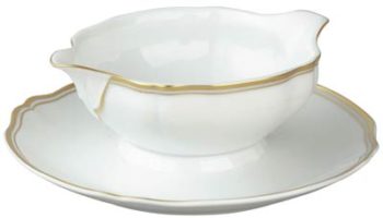 Raynaud Polka Gold Gravy Boat 10.0 oz