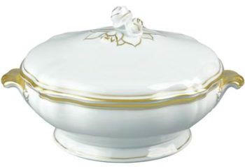 Raynaud Polka Gold Vegetable Dish 48.25 oz