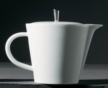 Raynaud Hommage by Thomas Keller Tea/Coffee Pot with Metal Knob 3.9" x 6.3" - 13.9 oz.