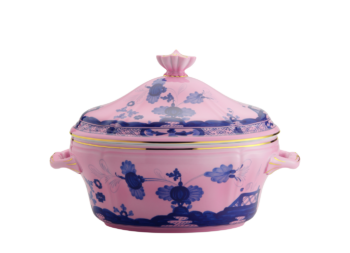 Ginori 1735 Oriente Italiano Azalea Oval Tureen with Cover 135 3/4 oz