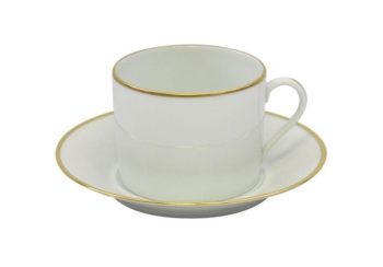 Haviland Orsay Gold Cappuccino Cup and Saucer  10.1 oz