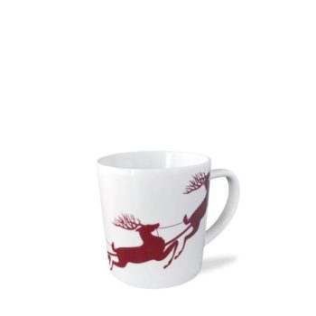 Caskata Sleigh Red Wide Mug 14 oz