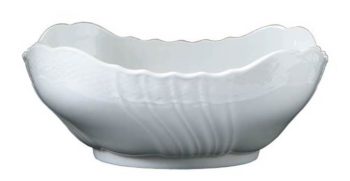 Ginori 1735 Vecchio Ginori White Square Salad Bowl 10.24"