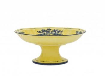 Ginori 1735 Oriente Italiano Citrino Fruit Stand 8.5"D