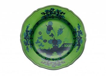 Ginori 1735 Oriente Italiano Malachite Charger Plate 12.25"D