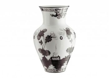 Ginori 1735 Oriente Italiano Albus Ming Vase, Small 9"D