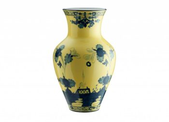 Ginori 1735 Oriente Italiano Citrino Ming Vase 12"H