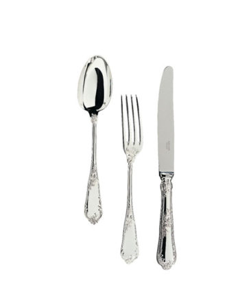 Ercuis Rocaille Sterling Silver 5 Pc Place Setting