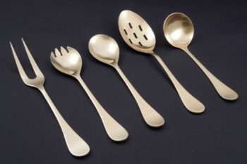 Herdmar Rocco-Gold Matte 5-Piece Serving Set