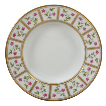 Bernardaud Roseraie Rim Soup Bowl 9"