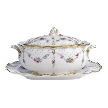 Royal Crown Derby Royal Antoinette Soup Tureen Stand
