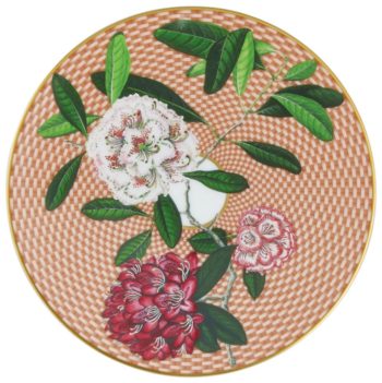 Raynaud Trésor Fleuri Beige Rhododendron Coupe Bread & Butter plate 6.3"D