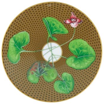 Raynaud Trésor Fleuri Marron Asarum Coupe Bread & Butter plate 6.3"D