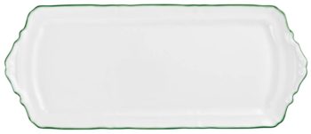 Raynaud Touraine Filet Green Long Cake Plate 15.9 x 6.7"