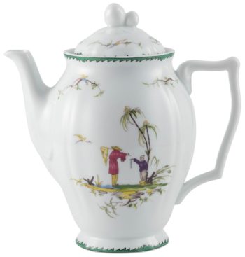 Raynaud Longjiang Multi color Coffee pot 8.3"H, 36.3 oz