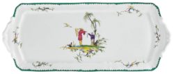 Raynaud Longjiang Multi color Long cake serving plate 15.9"L x 6.7"W