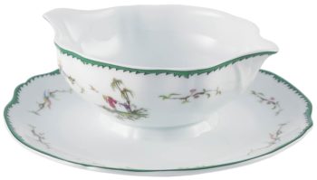 Raynaud Longjiang Multi color Sauce boat and stand