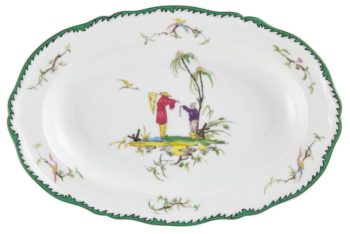 Raynaud Longjiang Multi color Side dish 9.1": x 5.9"W