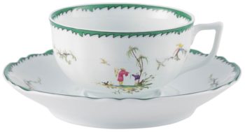 Raynaud Longjiang Multi color Tea saucer only 6.3"D