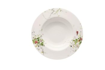 Rosenthal Brillance Fleurs Sauvages Soup Plate Deep Rim 9"D