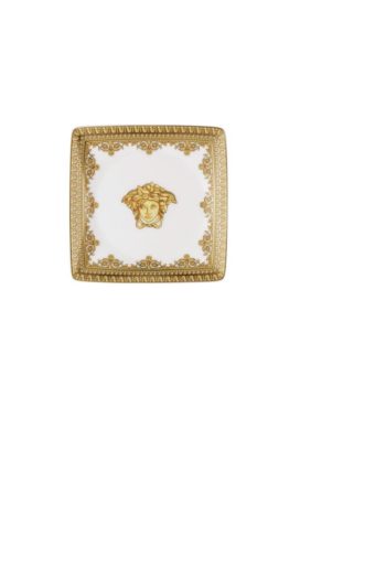 Versace by Rosenthal I Love Baroque Bianco Canape dish 4.75"SQ