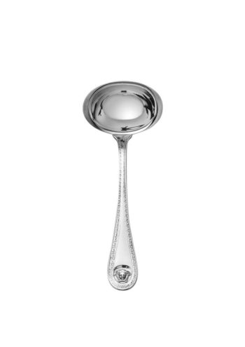 Versace Medusa Flatware Sauce Ladle, Silver Plated 7"L