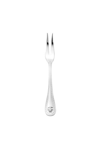 Versace Medusa Flatware Meat Fork, Silver Plated 7.5"L