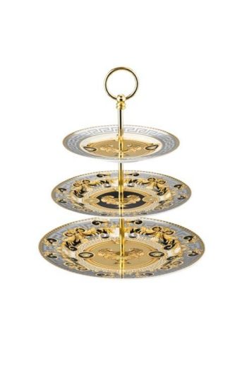 Versace Prestige Gala Grey Etagere 3 Tiers