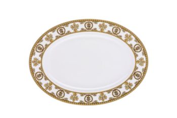 Versace by Rosenthal I Love Baroque Bianco Platter 13.5"L