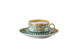 Versace La Scala del Palazzo Verde Tea Cup & Saucer