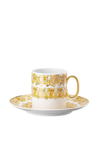 Versace by Rosenthal Medusa Rhapsody Coffee Cup & Saucer 6"D