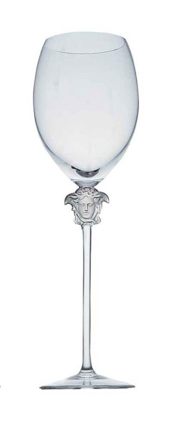 Versace by Rosenthal Medusa Lumiere Red Wine 11.0"H