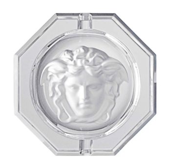 Versace by Rosenthal Medusa Lumiere Ashtray, Crystal 5.0" W