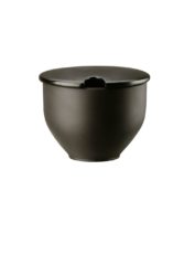 Rosenthal Junto Slate Grey Stoneware Sugar Bowl with Indent 8.5 oz