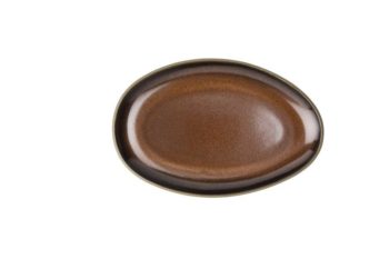 Rosenthal Junto Bronze Stoneware Platter Flat 9.88"