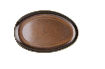 Rosenthal Junto Bronze Stoneware Platter Oval 11"L