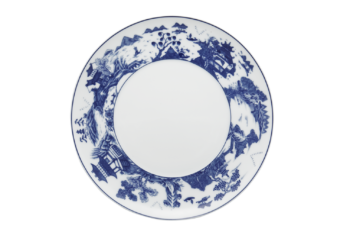 Mottahedeh Blue Shou Dinner Plate 11"D