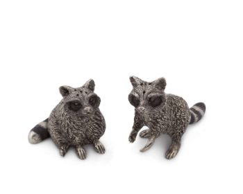 Vagabond House Raccoon Salt and Pepper 2"T / 4"L