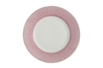 Mottahedeh Pink Lace Dinner Plate 10.5"D