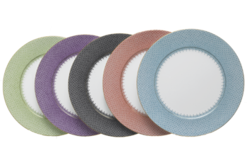 Mottahedeh Pink Lace Service Plate 12'D - Image 3