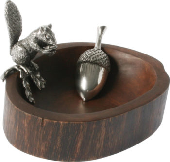 Vagabond House Squirrel Standing w/Scoop Nut Bowl 8.5"Lx7"Wx5"H