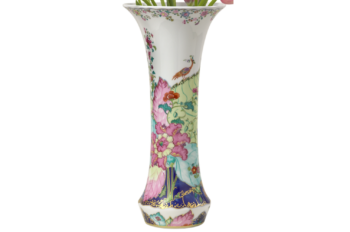 Mottahedeh Tobacco Leaf Divina Vase 15.75"H